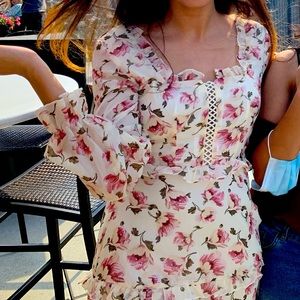 Floral full sleeve dress